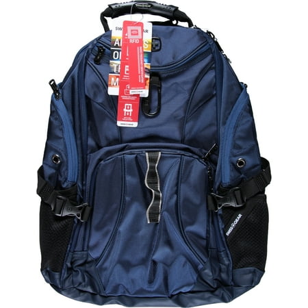 Wenger Synergy 16 Inch Laptop Backpack, Triple Protected, Men/Women, School/Work/Travel, Black/Grey