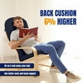 thumbnail image 6 of WINSOON 49x20x5 Inch Adirondack Chair Cushion Set of 2, Thickened and High Back Chair Cushion-Navy, 6 of 7