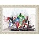 thumbnail image 4 of DIY 5D Diamond Painting Kit Full Drill Watercolor Superhero Embroidery Cross Stitch DIY Art Craft Home Wall Decor (Diamond Painting Tool Included) 11., 4 of 4