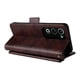 thumbnail image 4 of For Oppo A5 5G / 4G Leather Case Magnetic Closure Wallet Stand Phone Cover with Crossbody Strap Brown, 4 of 5