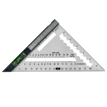 

7inch Measuring High Accuracy With Level Carpenter Square Rafter Triangle Ruler