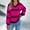 🔥 Hot Pink, variant on Sentmoon Pullover Sweaters for Women V Neck Lightweight and Warm Knitted Long Sleeve Lightweight Tops & Blouses Color Block Loose Petites Tops for Women Fall and Winter for Weekend Outings