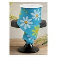thumbnail image 2 of 2.5" Embroidered Daisy Ribbon: Turquoise (10 Yards), 2 of 3