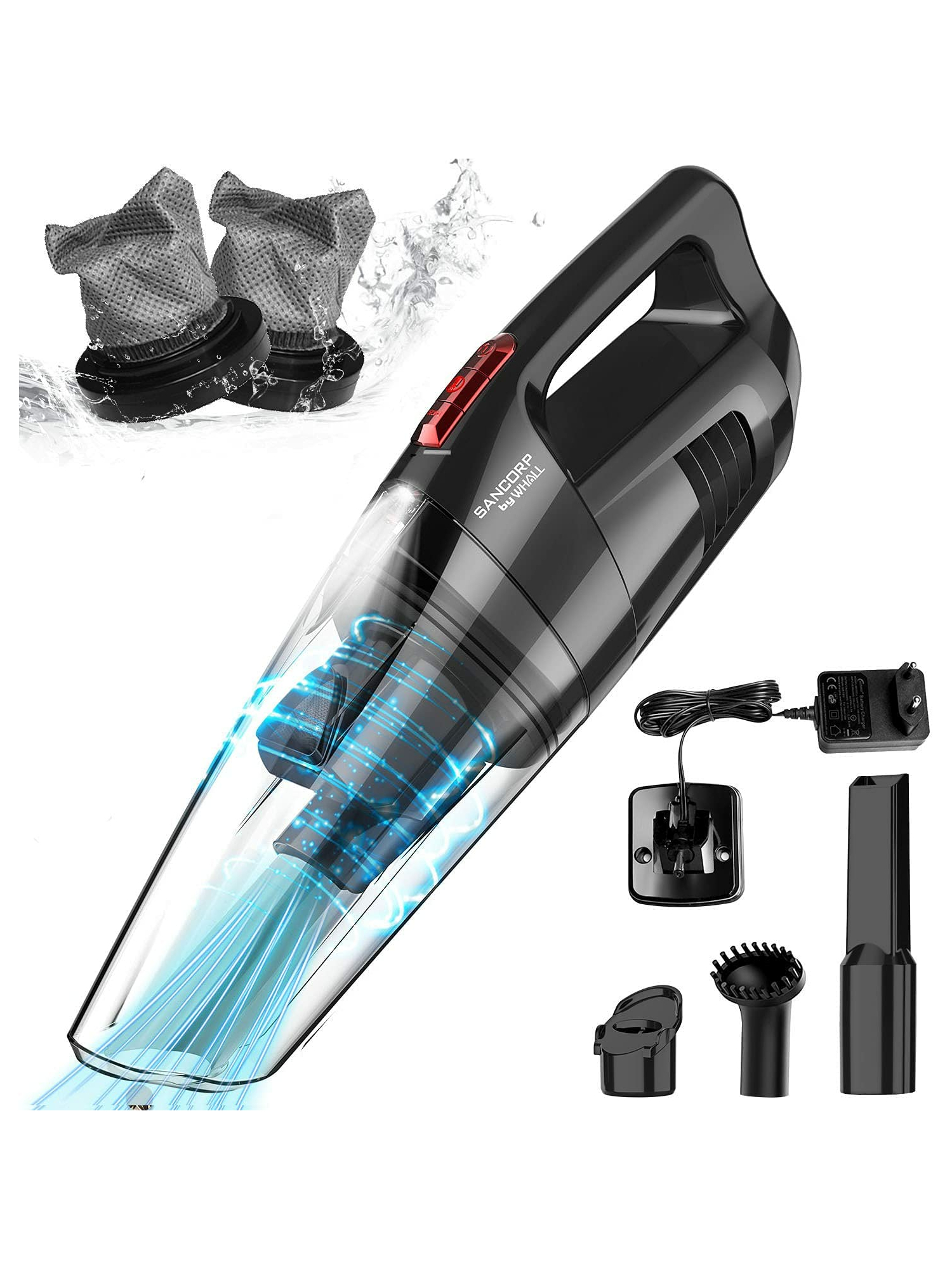 Whall High Power Lightweight Handheld Cordless Vacuum, All Surfaces