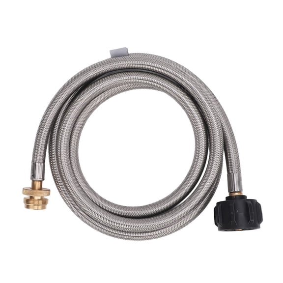 Suodoka 5‑ft Stainless Steel Gas Hose Adapter – 1‑to‑20lb Extension for Buddy Heaters, Weber Q, Blackstone & Coleman Grills