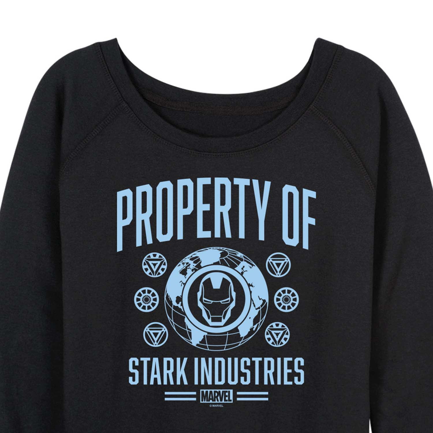 Marvel Iron Man - Property Of Stark Industries - Women's French Terry Pullover Long Sleeve Shirt