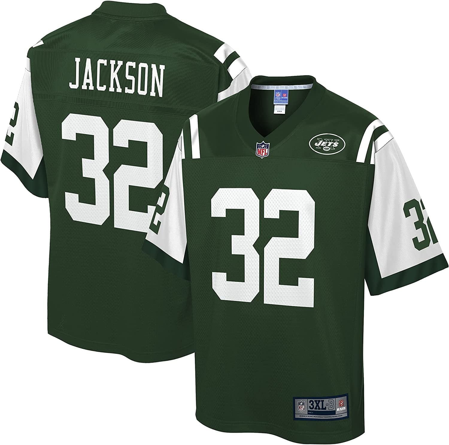NFL_PRO LINE Men's Bennett Jackson Gotham Green New York Jets_ Big & Tall  Player Jersey(Player numbers can be customized) 