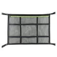 thumbnail image 1 of S SERENABLE Filet de Rangement pour Plafond de Voiture Accessoires Auto Tentes Couettes Jouets Bric-à-Brac Vert, 1 of 9