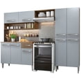 thumbnail image 1 of Cocina Integral Completa Madesa Emilly Pop 229cm Marrón/Gris, 1 of 10