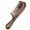 Brown, variant on Natural Black Sandalwood Double Side Carved Flower Wood Comb with Gold Wire Inlay for Hair Care Travel