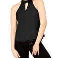 thumbnail image 3 of BAR III Womens Black Keyhole Top L, 3 of 5