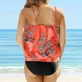 thumbnail image 6 of RotHome Strapless Bathing Suits for Women Tummy Control Two Piece Tankini Set Loose Blouson Swim Top Comfortable Beach Summer Swimwear, 6 of 10