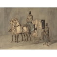 thumbnail image 3 of Constantin Guys 14x11 Black Modern Framed Museum Art Print Titled - Carriage with Driver and Groom - Autumn, 3 of 5