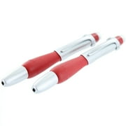 2-Pack Rotring Skynn Ergonomic Roller Ball Pens With Comfort Grip - Warm Red