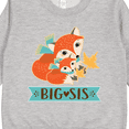 thumbnail image 3 of Inktastic Big Sis Woodland Fox Sister Toddler Sweatshirt, 3 of 4