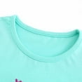 thumbnail image 5 of Toddler Girl Clothes 4t Cartoon Print Sport Fly Sleeve T Shirt Top Shorts Crew Neck Clothing Sets Tracksuit Sky Blue,4Y, 5 of 5