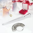 thumbnail image 3 of Herramienta de medición de tamaño de anillo, mandril de anillo de aluminio, tamaño de medición doble, herramientas de medición de anillos de metal, kit de ajuste para anillos de mujeres y ho, 3 of 5