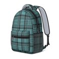 thumbnail image 2 of Blue and Black Checkered Pattern Backpack for School, Cute School Bag with Adjustable Shoulder Straps and Padded Back, 15.3"x11"x6.7", 2 of 5