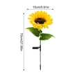 thumbnail image 2 of Solar Powered Sunflower Garden Light Outdoor Decorative LED Flower Stake for Yard, Patio, Pathway, Weatherproof Design, 2 of 2