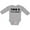 AC-Heather Grey, variant on Inktastic Twin B (i'm Younger) Boys or Girls Long Sleeve Baby Bodysuit