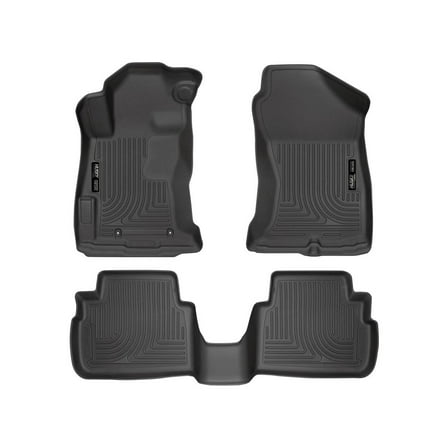 Husky Liners 99661 Weatherbeater Floor Mats Fit 2017-2023 Subaru Crosstrek, Impreza - Front/2nd Seat - Black