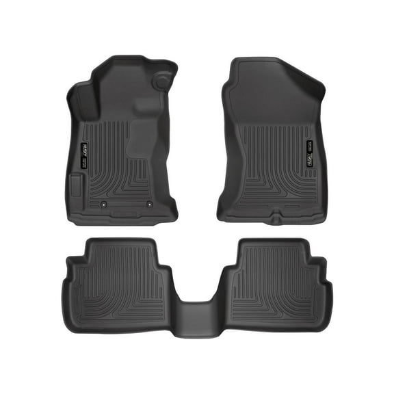 Husky Liners 99661 Weatherbeater Floor Mats Fit 2017-2023 Subaru Crosstrek, Impreza - Front/2nd Seat - Black
