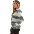 thumbnail image 2 of Just Love Women's Loop Terry Tie Dye Hoodie (Tie Dye Navy Cream, Medium), 2 of 4
