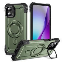 ELEHOLD for Motorola G Stylus 5G (2023) Case, Compatible with Mag safe Accessories, Strong Magnetic Military-Grade Drop Protection Invisible Kickstand Shockproof Protective Phone Case,Armygreen