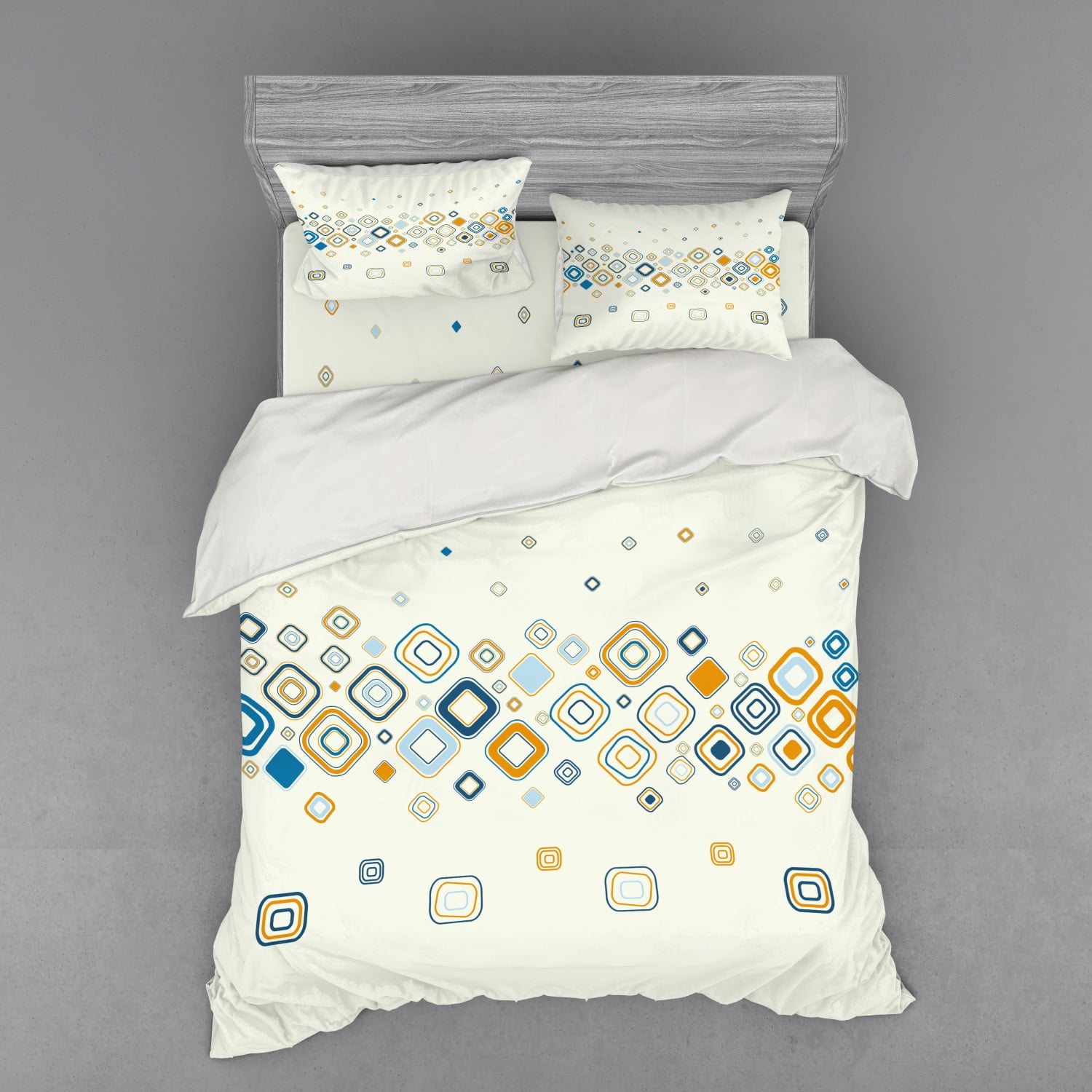 Modern Duvet Cover Set, Vector Illustration of Repeating Geometric