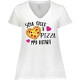 thumbnail image 3 of Inktastic Valentine's Day You Stole a Pizza of My Heart Women's Plus Size V-Neck T-Shirt, 3 of 5
