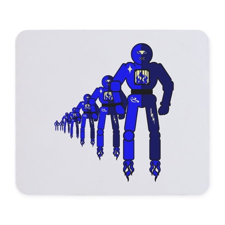 CafePress - Fibonacci Robots Mousepad - Non-slip Rubber Mousepad Gaming Mouse Pad