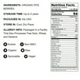 thumbnail image 6 of Organic Rye Berries, 25 Pounds - Whole Wheat Grain, Non-GMO, Kosher, Raw - by Food to Live, 6 of 6