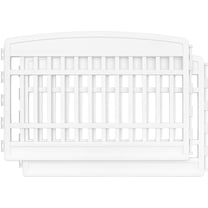 IRIS USA 24'' Pet Playpen 2 Panel Add-On, Dog Playpen, Puppy Small Medium Dogs, Heavy-Duty Molded Plastic, Rust-Free, Customizable, White