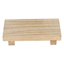 RENACLIPY Wooden Pedestal Stand Beige Wood Pedestal 1Pcs 7.5X3.5X1.6In