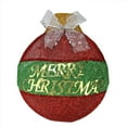 thumbnail image 2 of Northlight 17.25" Pre-Lit Red and Green LED 'Merry Christmas' Wall Hanging Ornament, 2 of 2