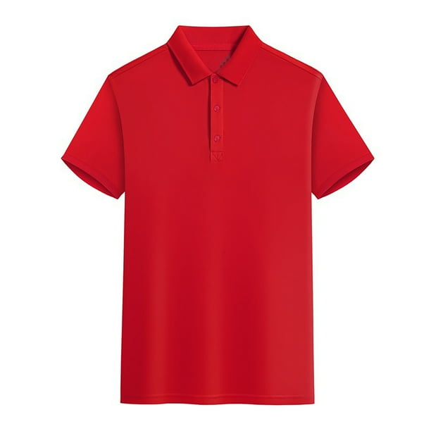 Camisa de manga corta con cuello para hombre: ventilación de malla, polo de golf de secado rápido, tallas M-XXXXL