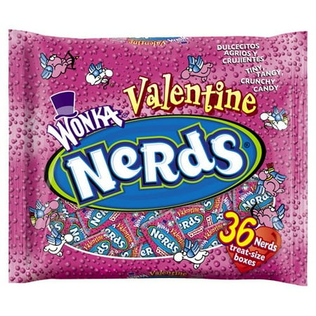 Wonka Nerds: Valentine Cherry & Punch/Strawberry & Punch Candy, 36 ct