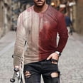 thumbnail image 1 of Blusas y camisas de manga larga con cuello redondo para hombre, moda informal, estampado, deportivas, de manga larga, cuello redondo, blusas, camisas para hombre, blusa de poliéster, 1 of 5