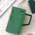 thumbnail image 2 of asddcavvf Retro Refrigerator Ceramic Cup With Lid & Straw – Idea For Couples Unique Coffee Mug Quirky Drinker’s Perfect For Him & Her Stylish & Practical At Work Or Home, 2 of 5