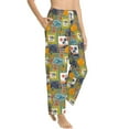thumbnail image 6 of Salouo Hawaiian Style Print Women's Pajama Pants Casual Loose Sweatpants PJs Flowy Pants Drawstring Palazzo for Women Wide Leg Pants Lounge Pajama -XX-Large, 6 of 8