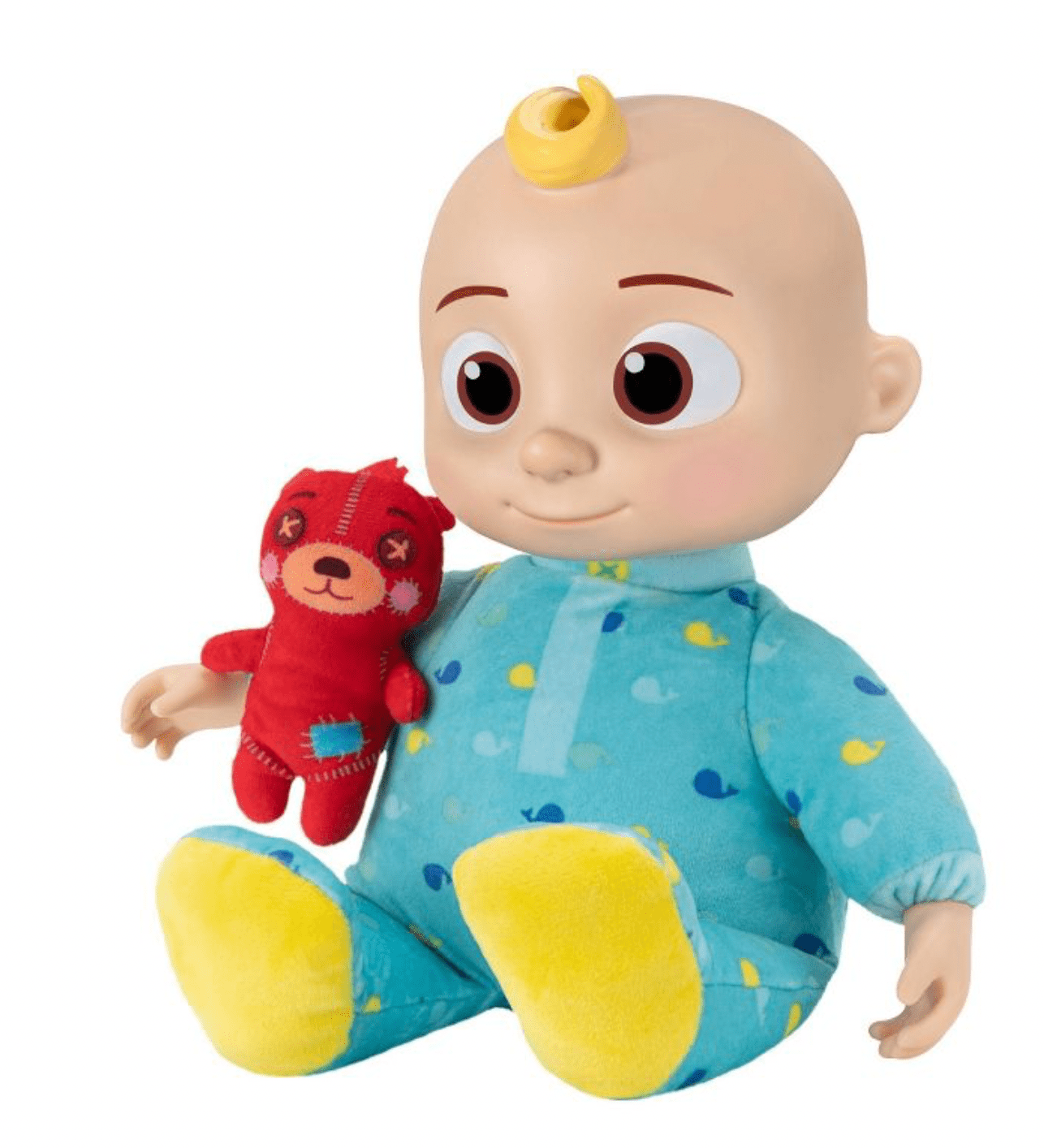 CoComelon Musical Bedtime JJ 12 inch Doll - Soft Plush Body – Includes Feature Plush and Small Teddy Bear Plush