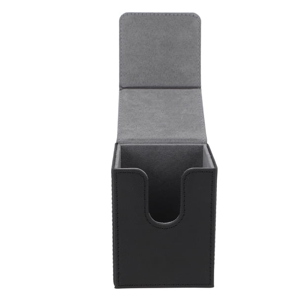 Caja De Tarjetas Magnética Con Capacidad Para 100 Tarjetas, Tarjetero De Cuero PU, Caja De Almacenamiento Para Tarjetas De Juego Con Cierre Magnético Para Mesas, Escritorios,