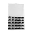thumbnail image 4 of yuksok Prewound Bobbin Thread Wound Bobbins Set Portable Thread Organizer Practical 25 Black Thread, 4 of 9