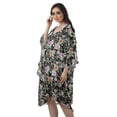 thumbnail image 6 of Moomaya Georgette Ladies Kaftan Holiday Loungewear Midi Dress Beach Coverup, 6 of 6