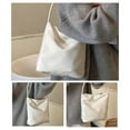 thumbnail image 7 of Material Handbag, Simple Striped Shoulder Tote Bag, Lightweight Shopping and Everyday Bag, Casual Outing Essential Carryall, Compact and Versatile Bag for Personal Items, 7 of 7