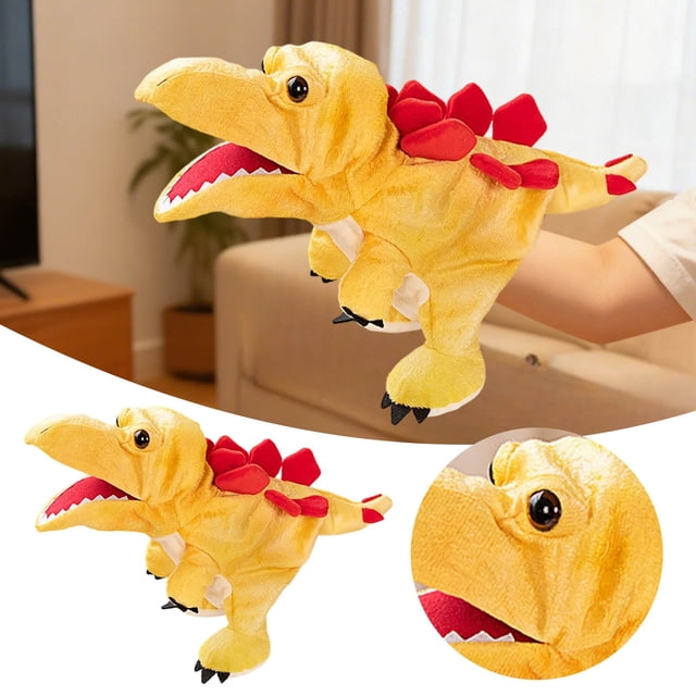 Dinosaur Hand Puppet For Kids Interactive Animal With Movable Mouth For Imaginative Play And Storytelling