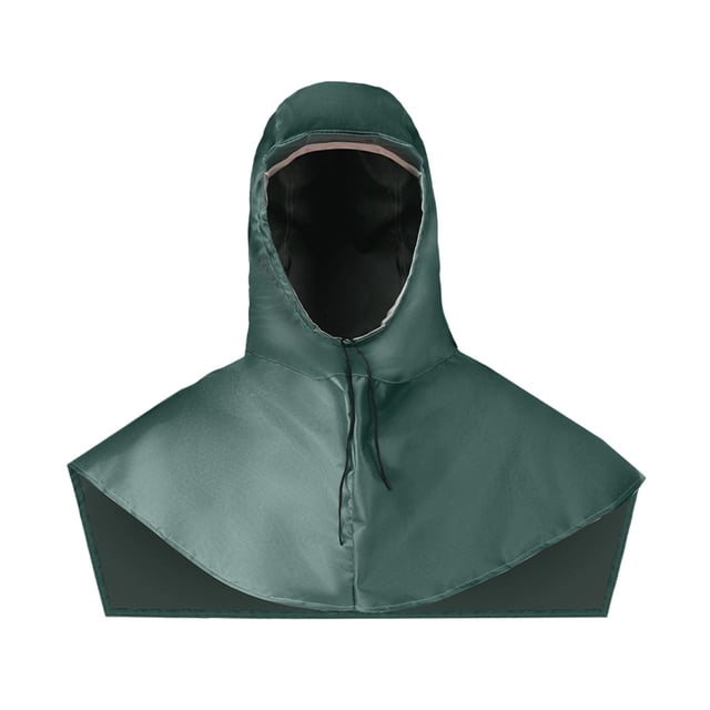 KLKCMS Châle Imperméable Léger pour Adultes Unisexe Équipement de Protection de Travail Casquette Verte