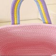 thumbnail image 4 of Bolso tejido para niños, bolsos simples con lazo a la moda, exquisitos para viajes de niños (rosa) Sywqhk Para Estrenar, 4 of 8