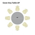 thumbnail image 3 of (4 Packs) Silver Premium Round Heavy-Duty Plastic Table Covers ( Reusable), 3 of 6