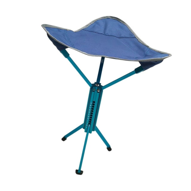 koolsoo Tabouret de Camping Compact Petit Chaise Pliable pour Plage Barbecue Intérieur Extérieur Bleu